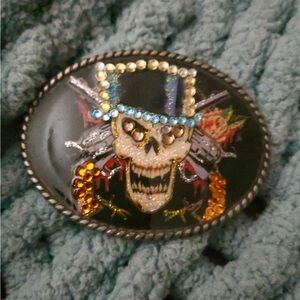 Skull Design Belt Buckle - Multicolor for Guns n Roses Concert - custom made